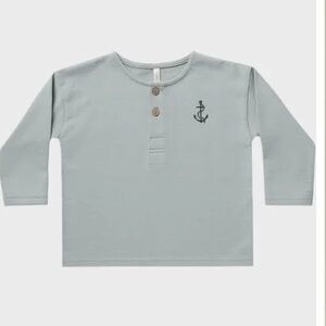 Rylee + Cru Blue Long Sleeve shirt Relaxed Fit